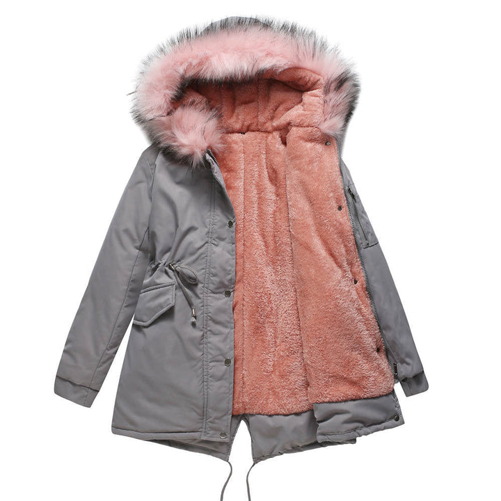 Damen Moderner Parka mit Kapuze | Verstellbarer Gürtel
