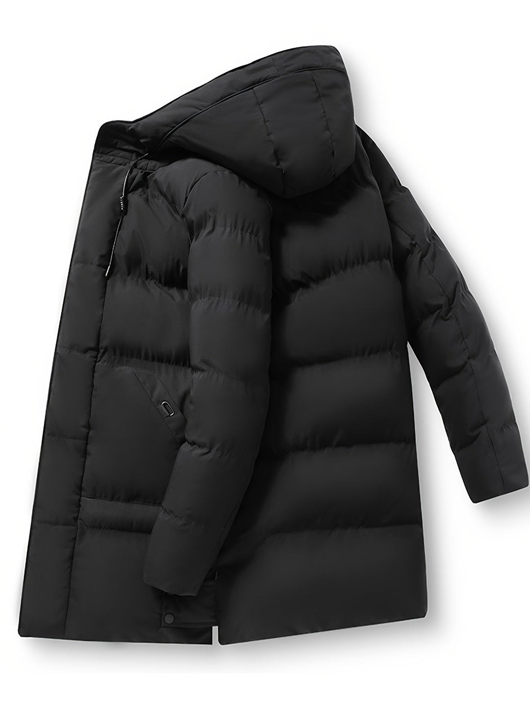 Herren Lange Kapuzen Puffer Jacke | Winter