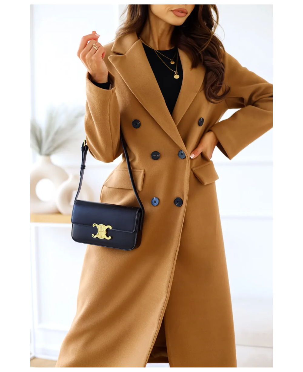 Damen Eleganter Langer Mantel | Taschen