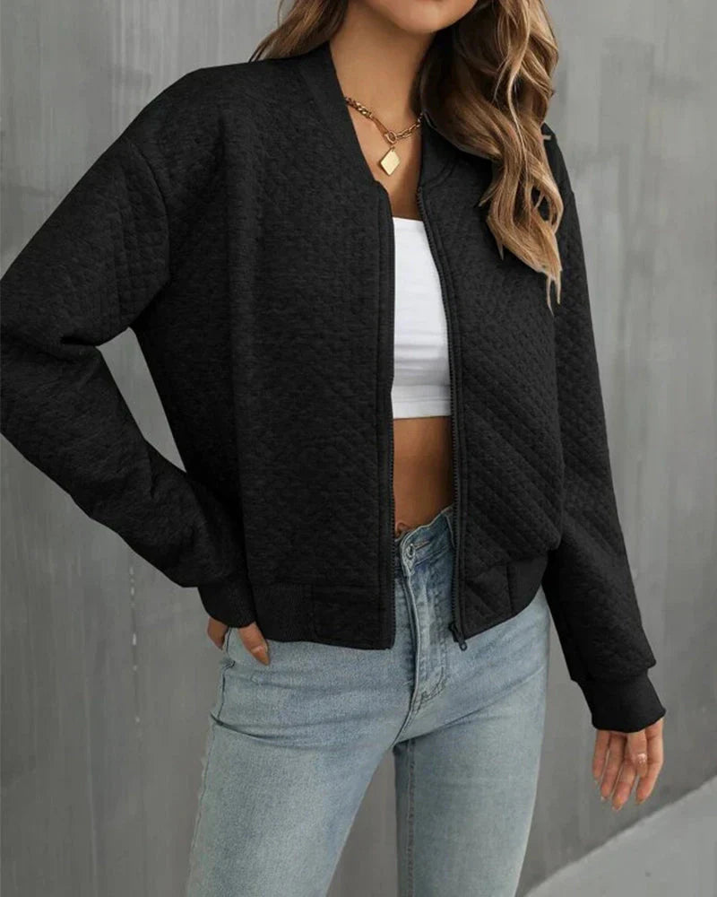 Kurze Bomberjacke für Damen | Modisch