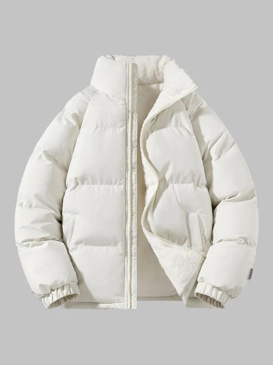 Herren Puffer Langarm Jacke | Reißverschluss