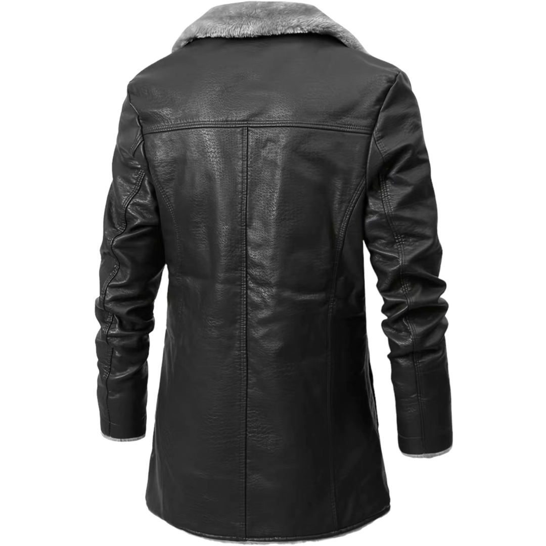 Herren Klassischer Warmer Langer Mantel | Lange Ärmel