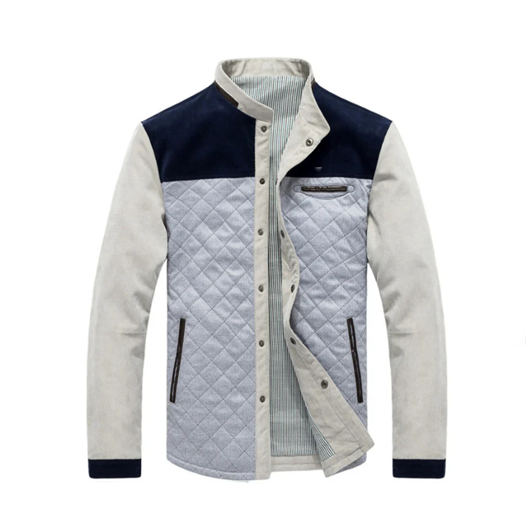 Herren Lässige Stehkragen Jacke | Gepolstert
