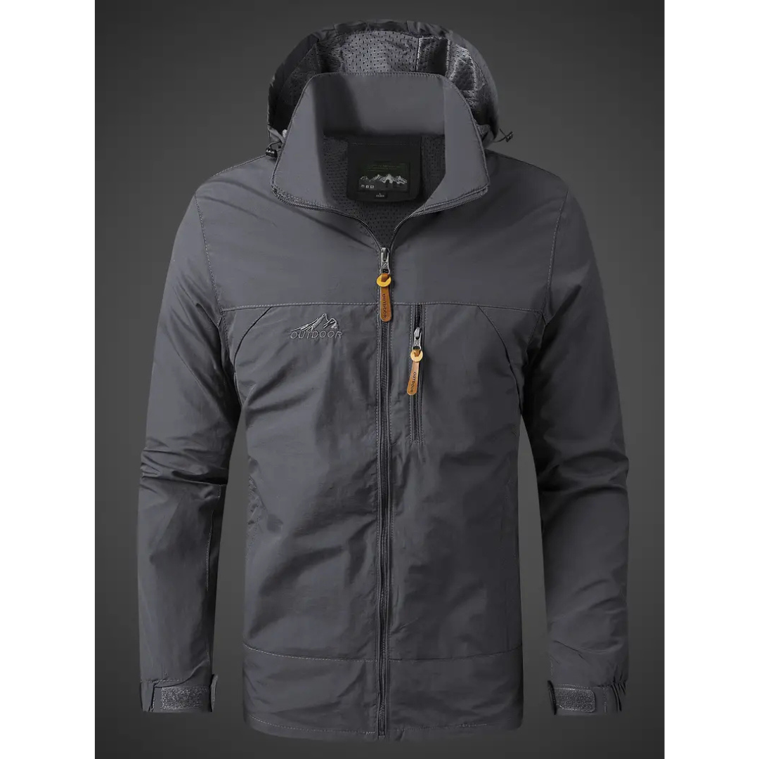 Herren Draußen Jacke mit Kapuze | Wasserdicht