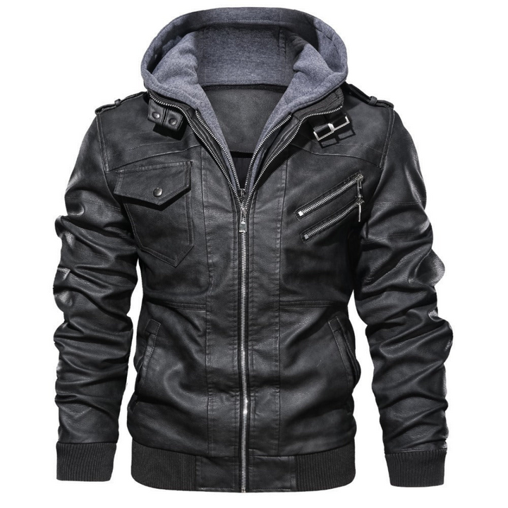Herren Reißverschluss Jacke mit Kapuze | Moderne