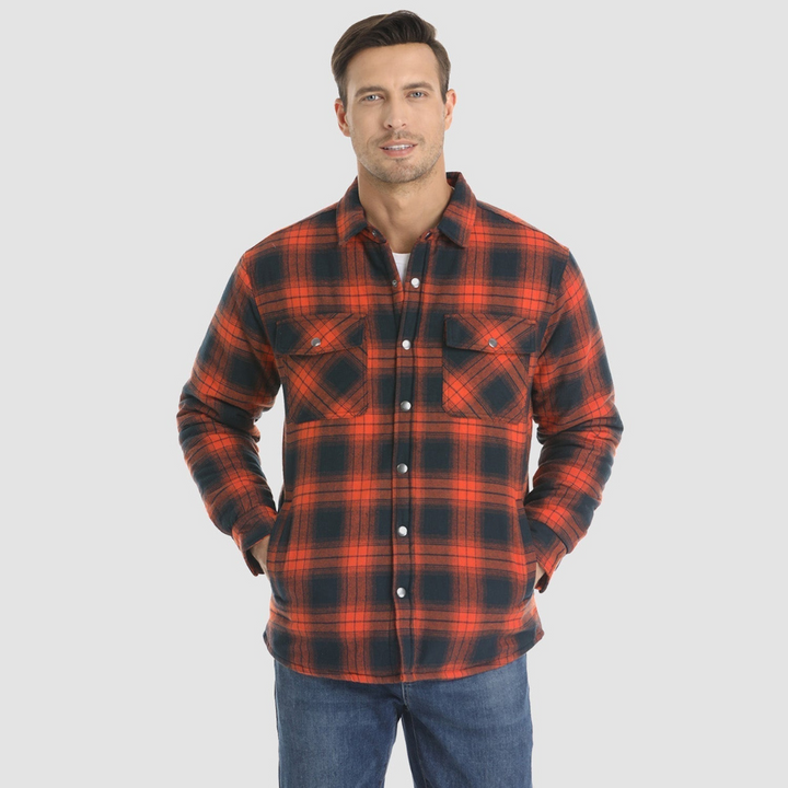 Herren Winter Langarm Hemd Jacke | Lässig