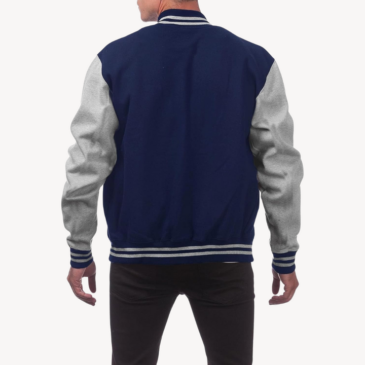 Herren Klassische Bomber Knopfleiste Jacke | Lässig