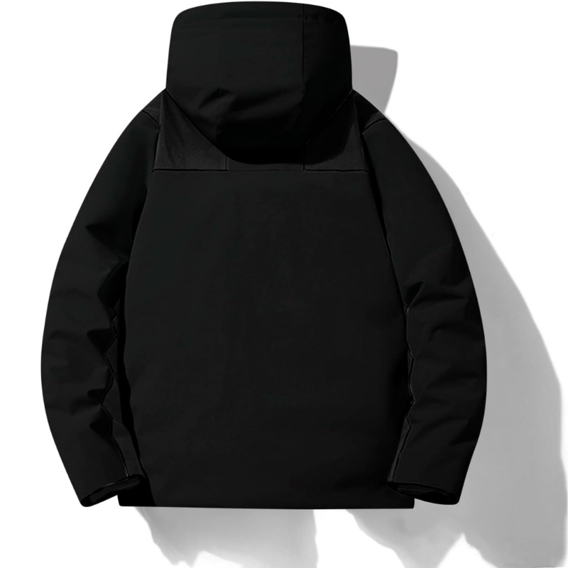 Unisex-Skijacke mit Kapuze und Taschen | Winter