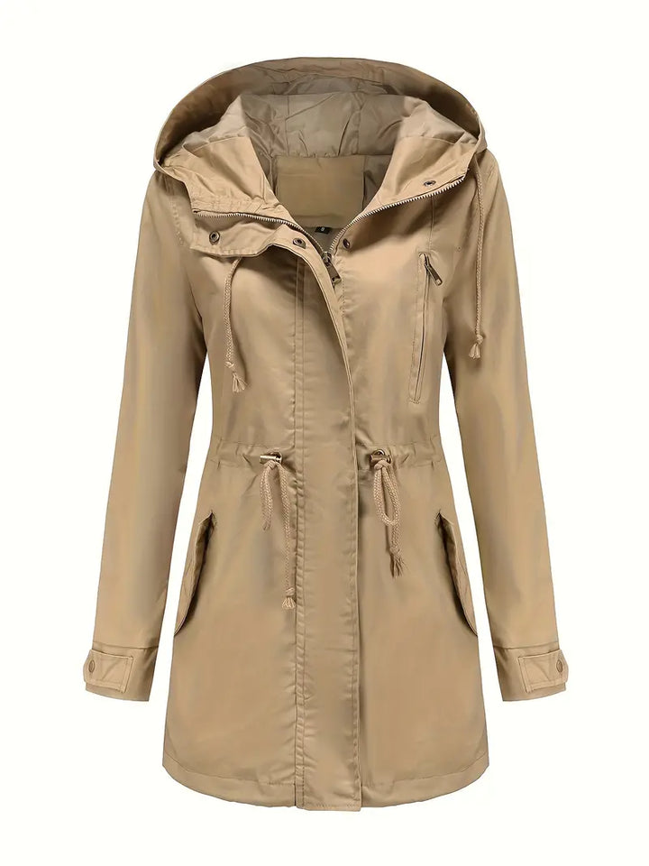 Wasserdichte Regenjacke für Damen mit Kapuze | Funktional