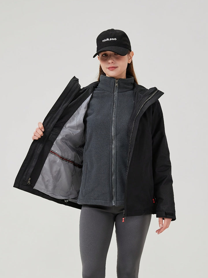 Damen Winter-Skijacke mit Kapuze | Draußen