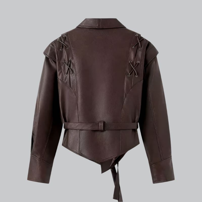 Damen Stilvolle jacke mit Krawatte | Elegante
