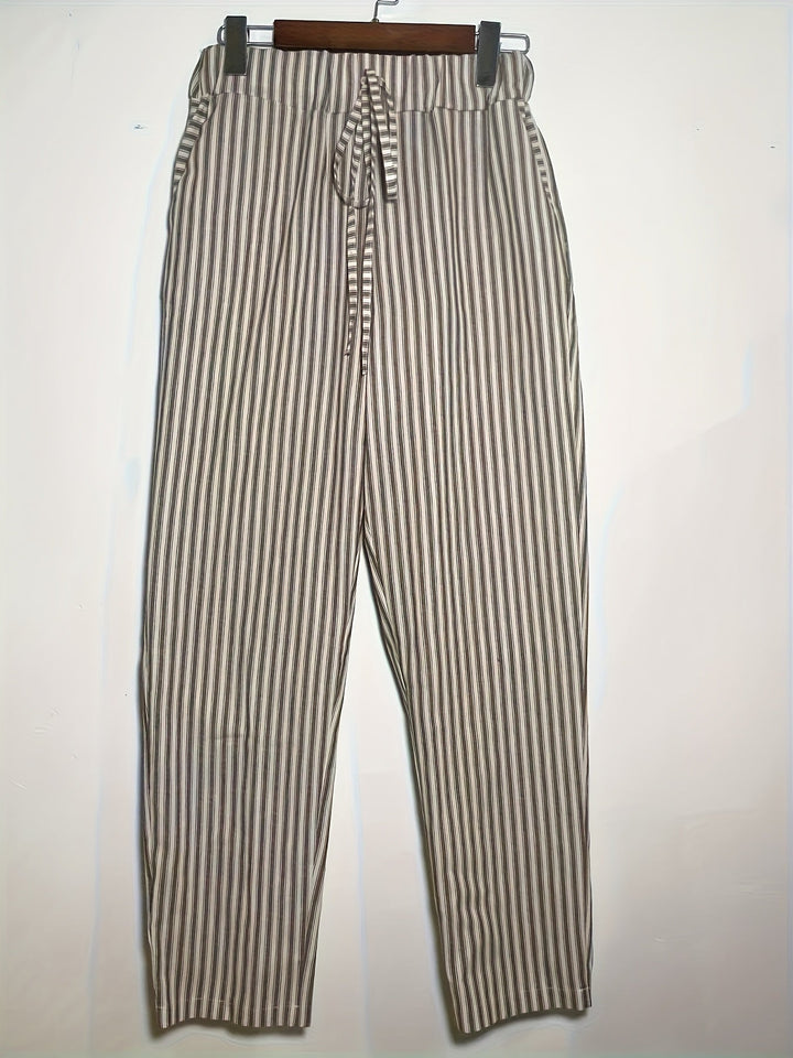 Gestreifte sommerhose für Damen