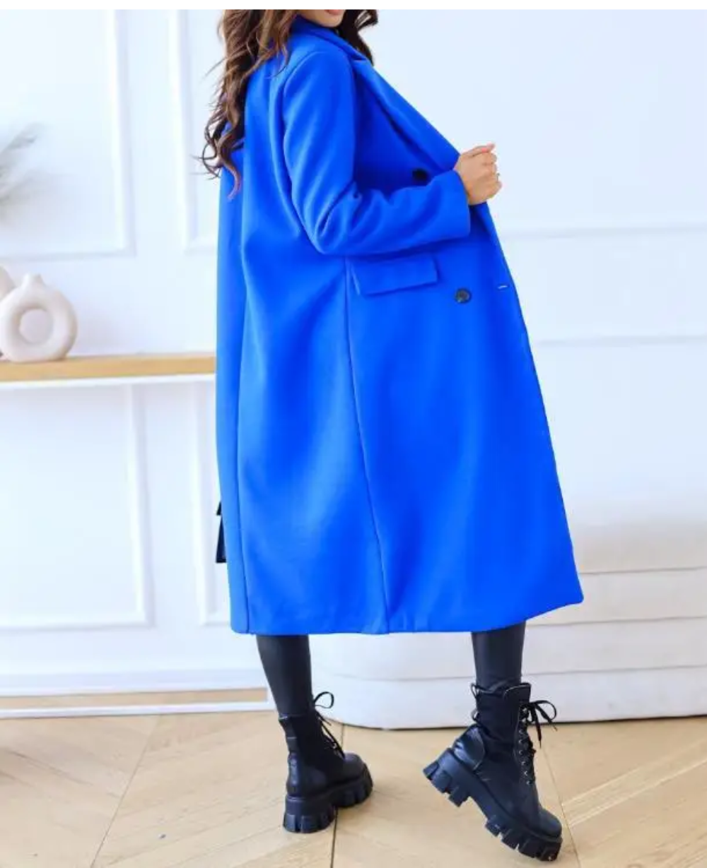 Damen Eleganter Langer Mantel | Taschen