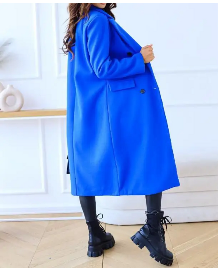 Damen Eleganter Langer Mantel | Taschen