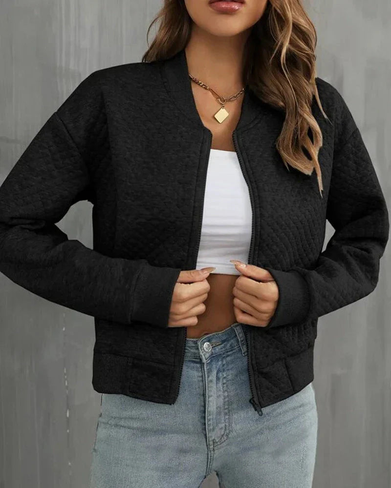 Kurze Bomberjacke für Damen | Modisch