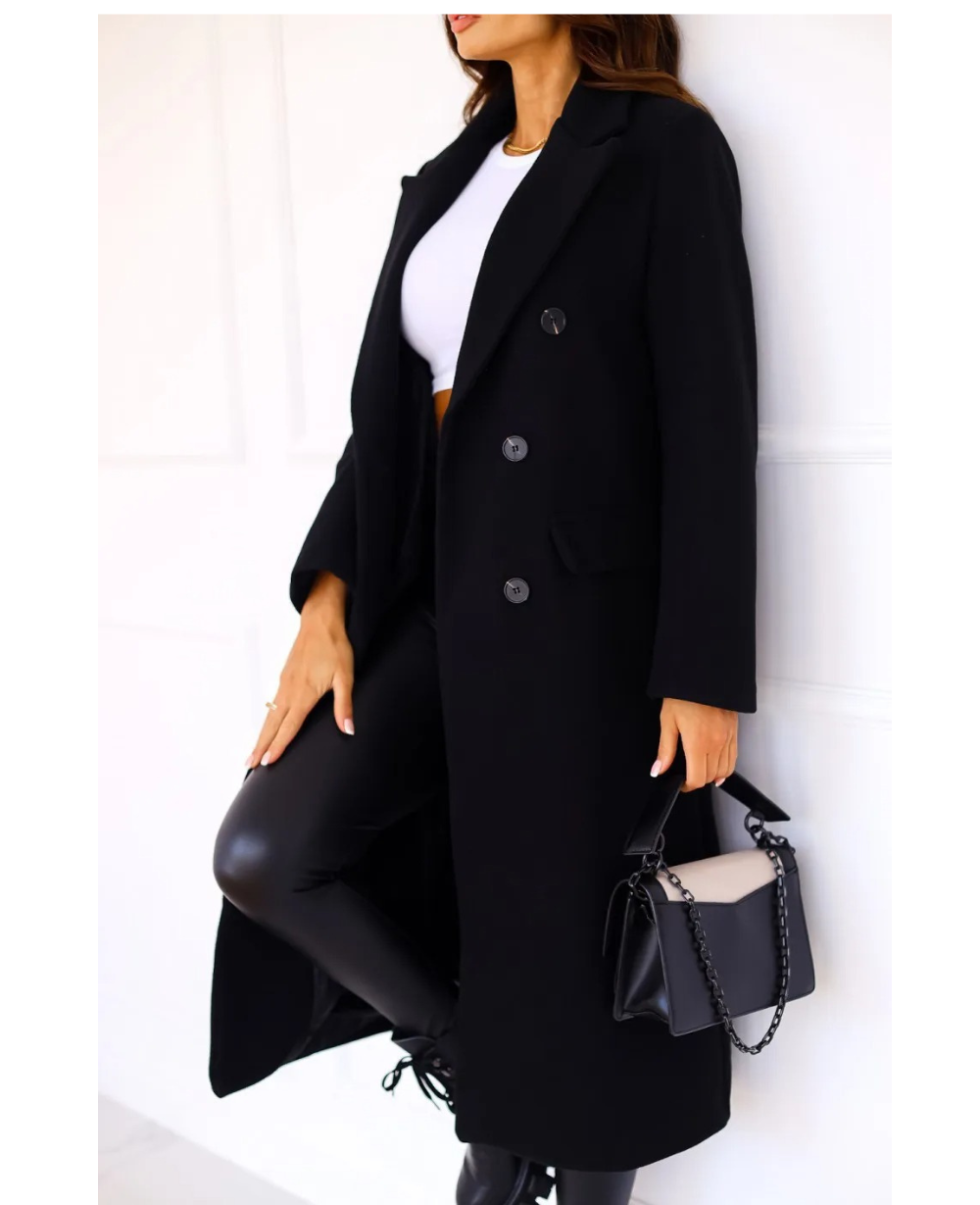 Damen Eleganter Langer Mantel | Taschen