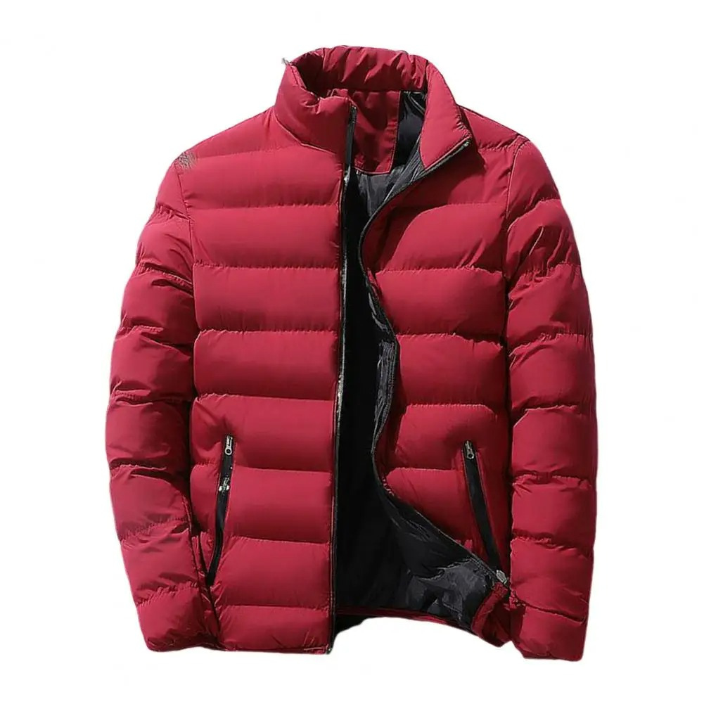 Herren Lässig Puffer Daunenjacke | Reißverschluss