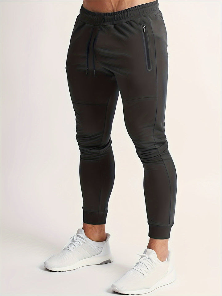 Slim-fit jogginghose mit reißverschlusstaschen