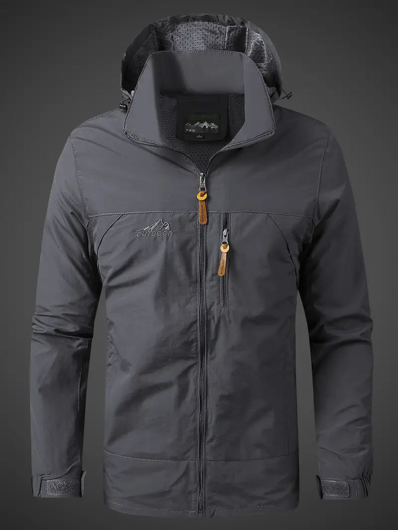 Herren Draußen Jacke mit Kapuze | Wasserdicht