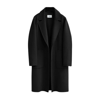 Damen Langer Knopf Daunen Mantel | Taschen