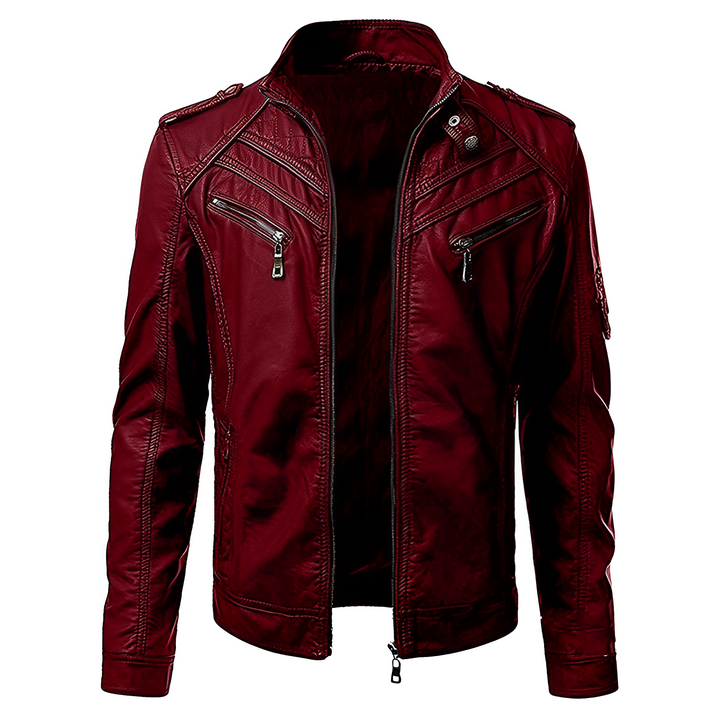 Herren Schlanke Passform Jacke mit Langen Ärmeln | Reissverschluss