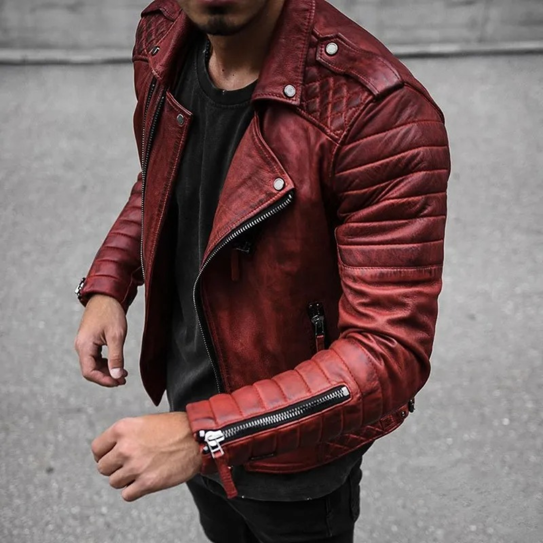 Herren Stylische jacke mit Reißverschluss | Lange Ärmel