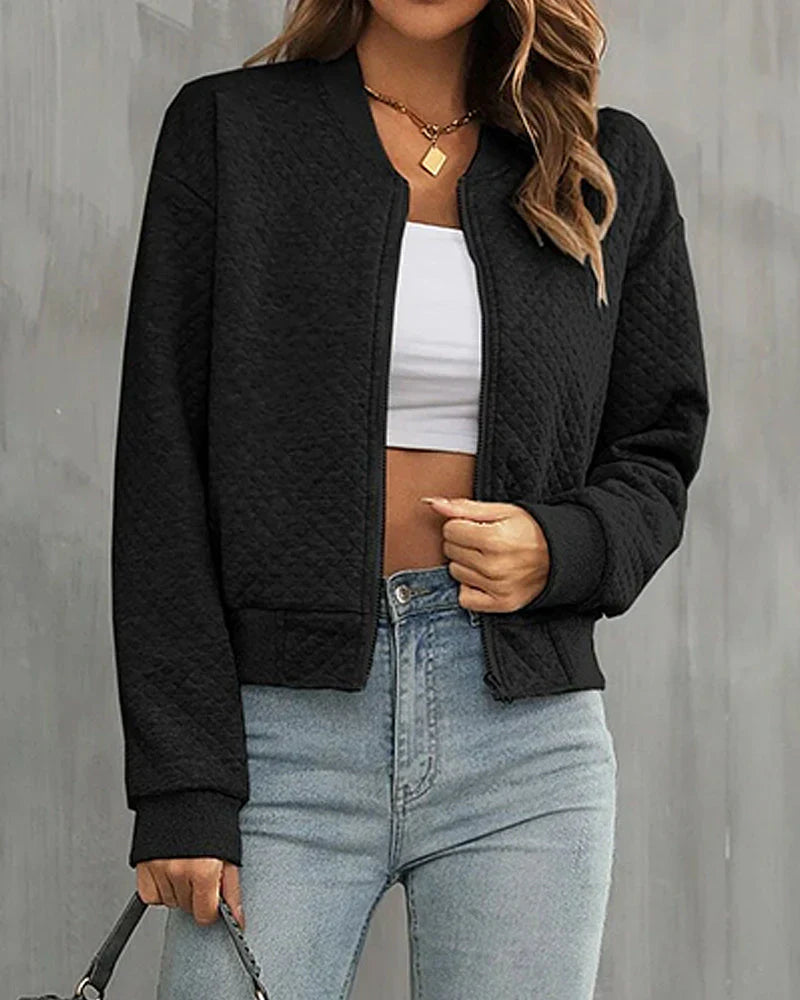 Kurze Bomberjacke für Damen | Modisch