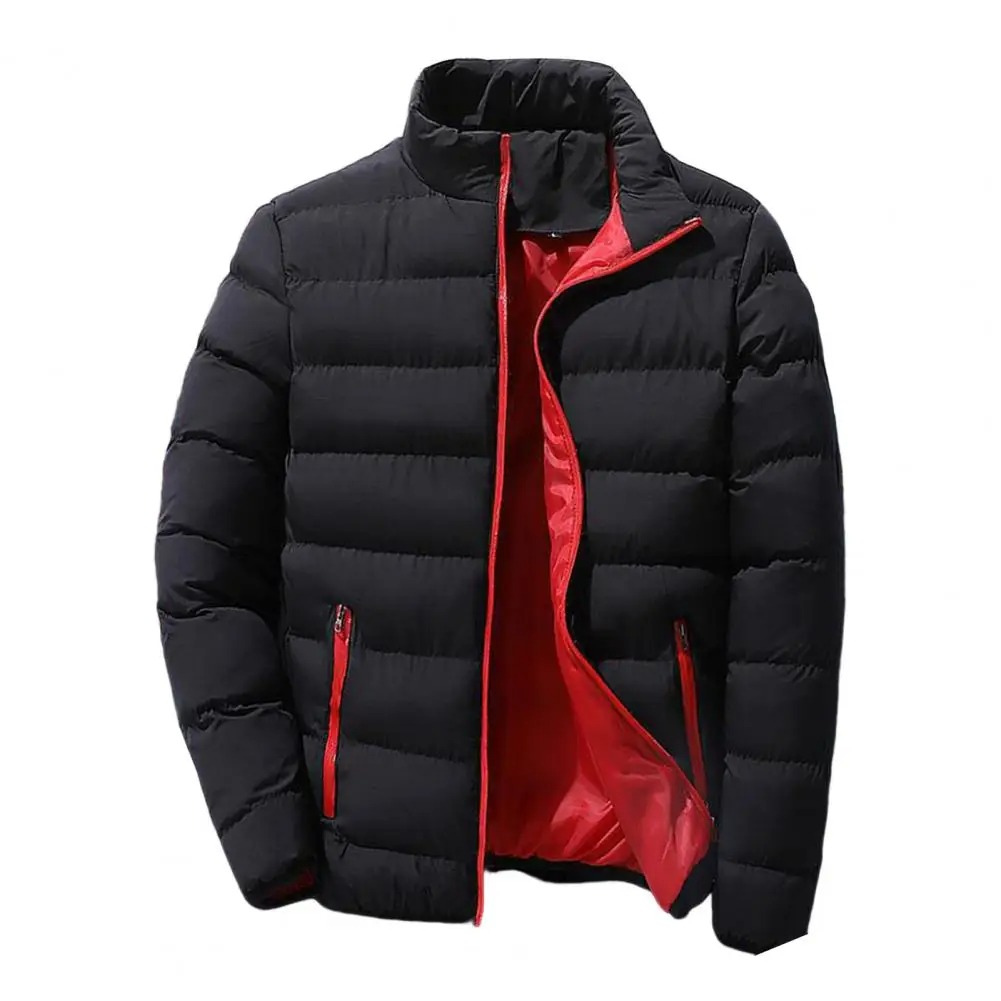 Herren Lässig Puffer Daunenjacke | Reißverschluss