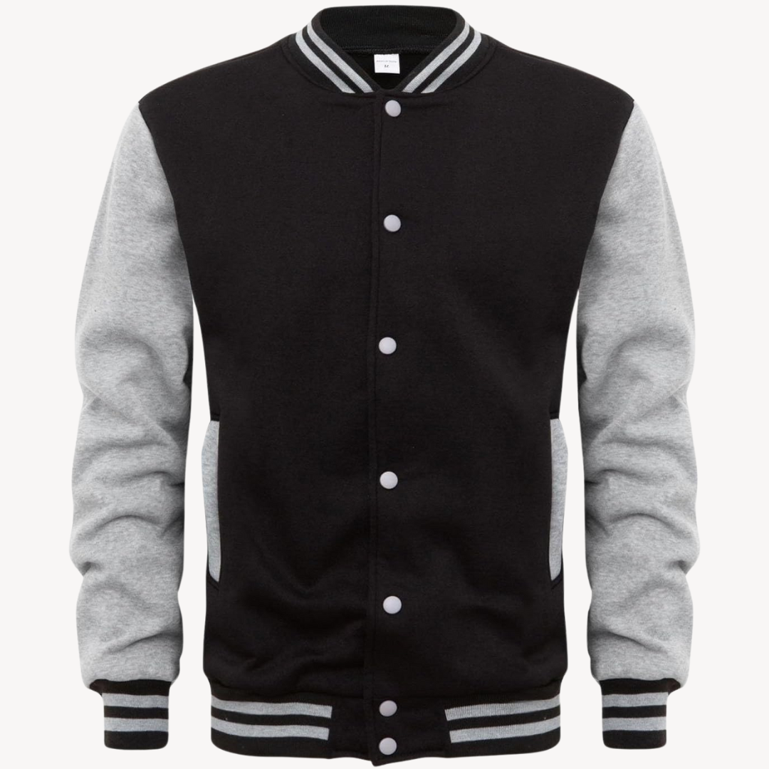 Herren Klassische Bomber Knopfleiste Jacke | Lässig