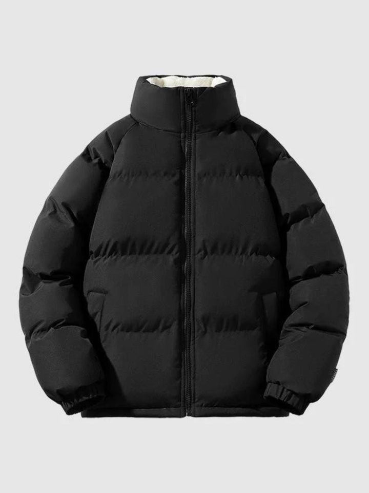 Herren Puffer Langarm Jacke | Reißverschluss