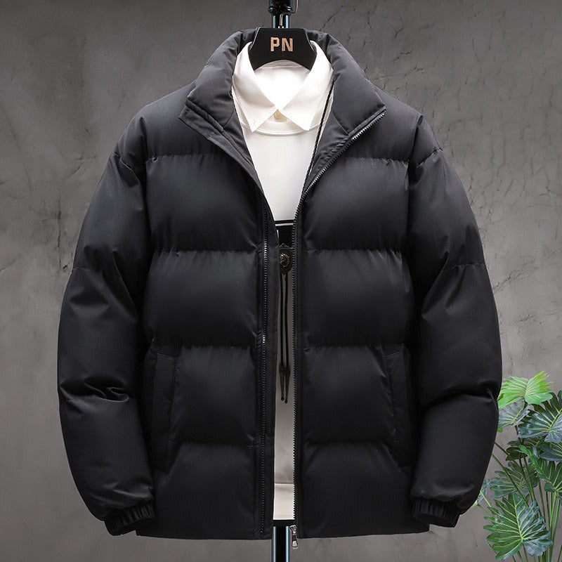 Herren Dick gefütterte Winterjacke | Reißverschluss