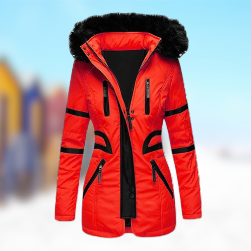 Moderne Winterjacke mit Kapuze für Damen | Vielseitig