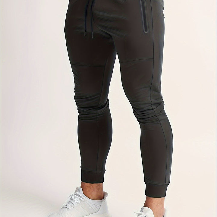 Slim-fit jogginghose mit reißverschlusstaschen