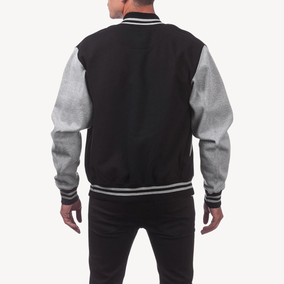 Herren Klassische Bomber Knopfleiste Jacke | Lässig