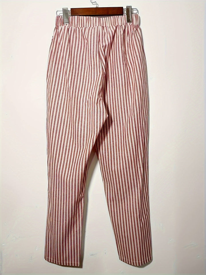 Gestreifte sommerhose für Damen