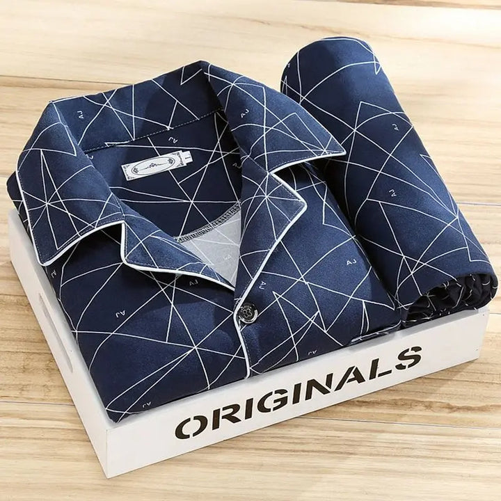 Stylisches pyjama-set für männer