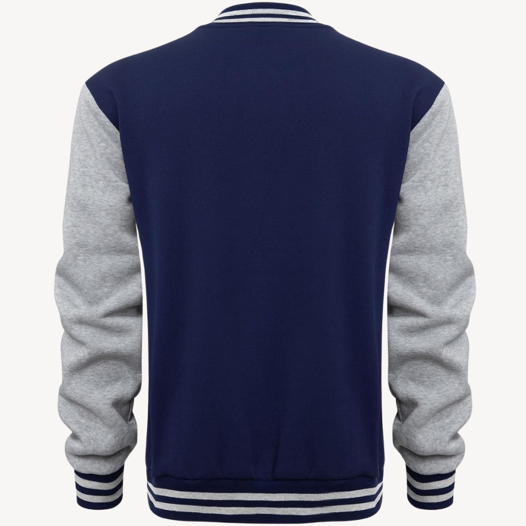 Herren Klassische Bomber Knopfleiste Jacke | Lässig
