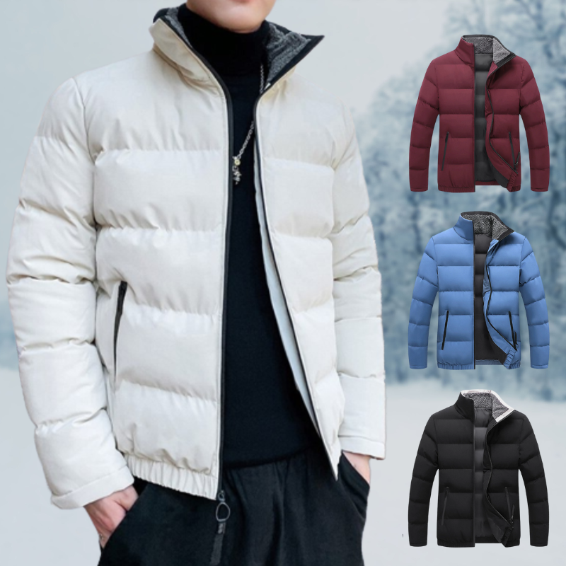 Herren Klassische Leichte Pufferjacke | Reißverschluss