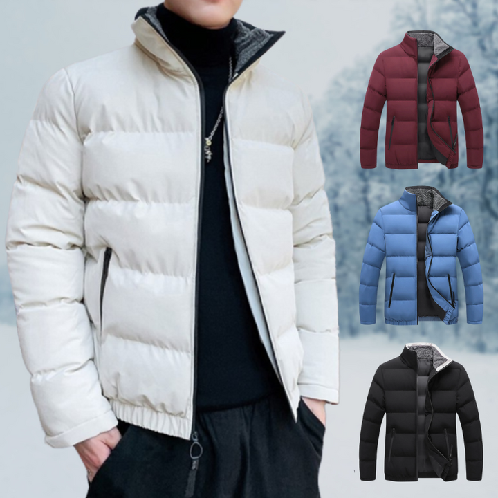 Herren Klassische Leichte Pufferjacke | Reißverschluss