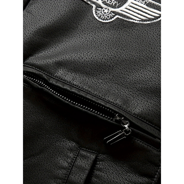 Herren Langarm Bomber Jacke | Reißverschlusstaschen