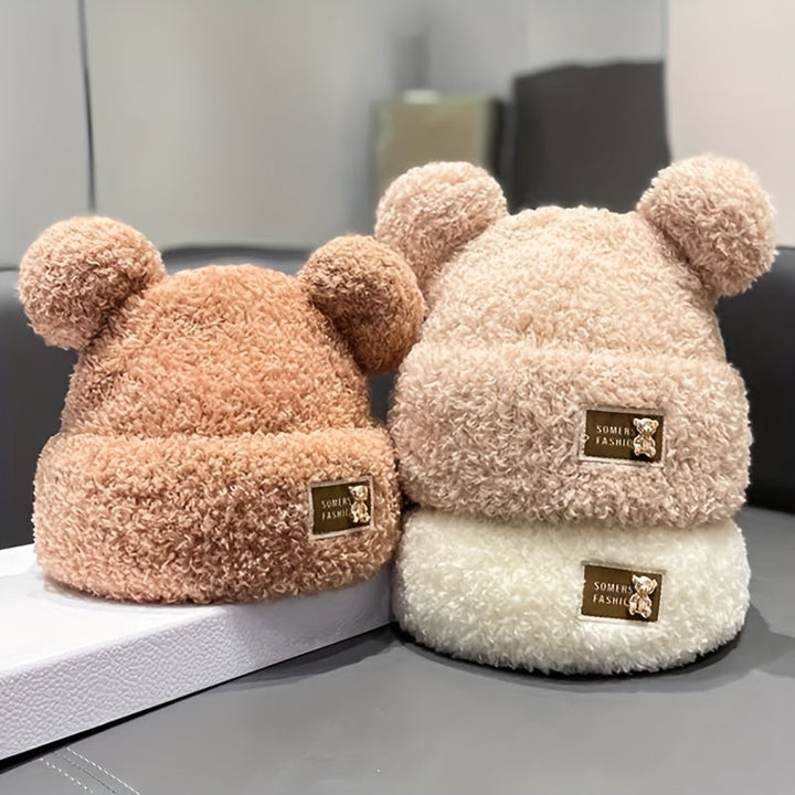 Bezaubernde teddy-ohr wintermütze
