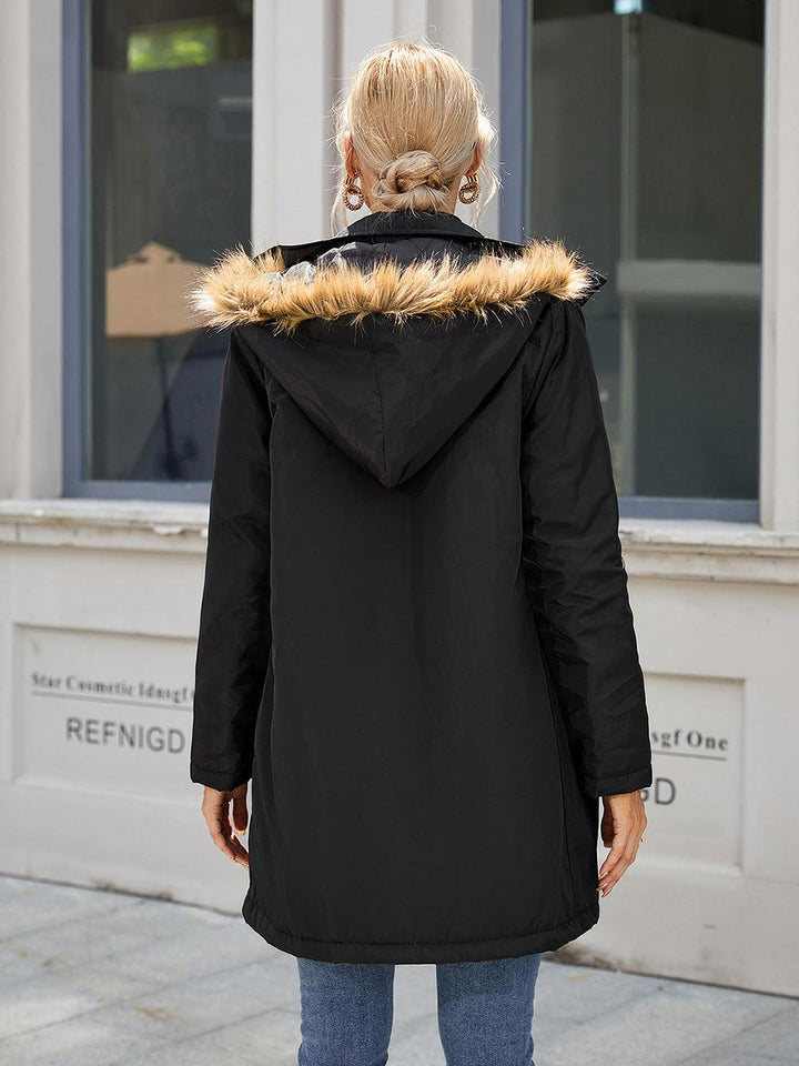 Wattierte Winter jacke Lange  für Damen | Warme