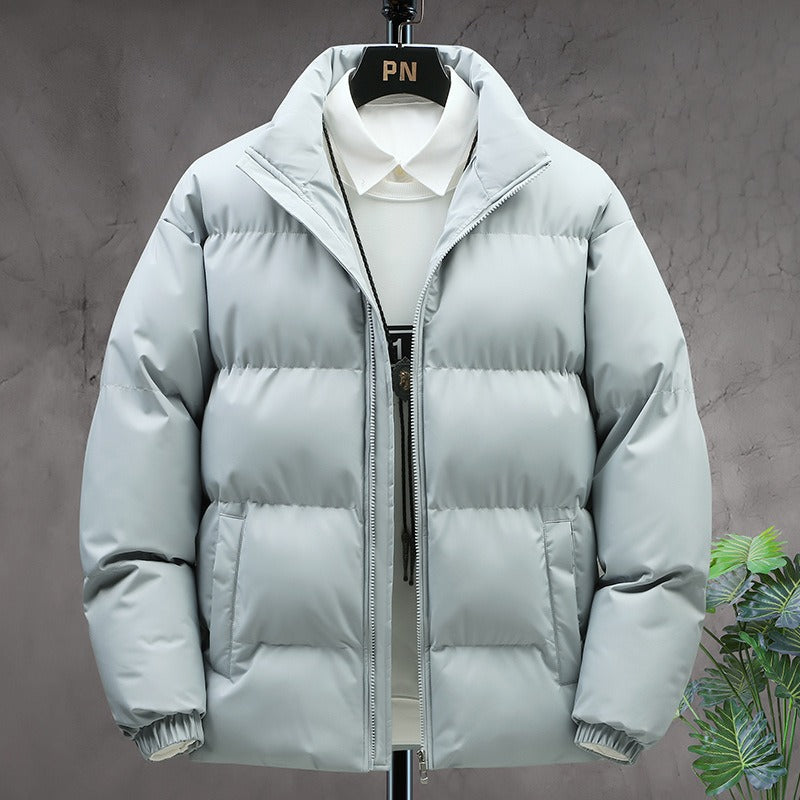 Herren Dick gefütterte Winterjacke | Reißverschluss