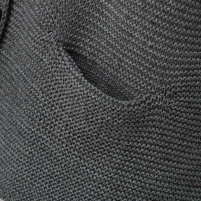 Damen Knopf Daunen Strick Strickjacke | Kapuze