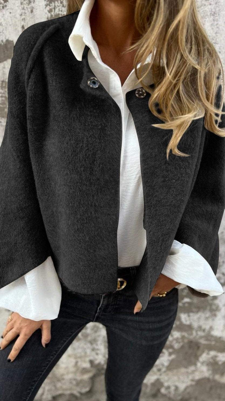Modisch Woll Jacke für Damen | Lang