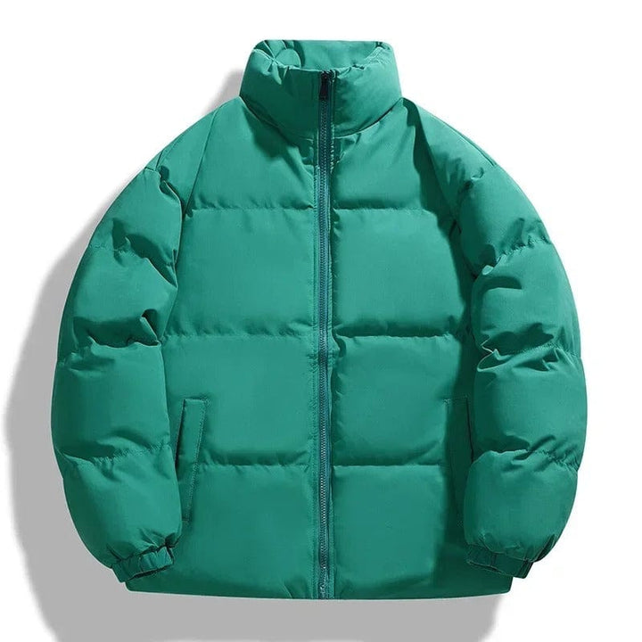 Herren Stehkragen-Reißverschlussjacke | Puffer