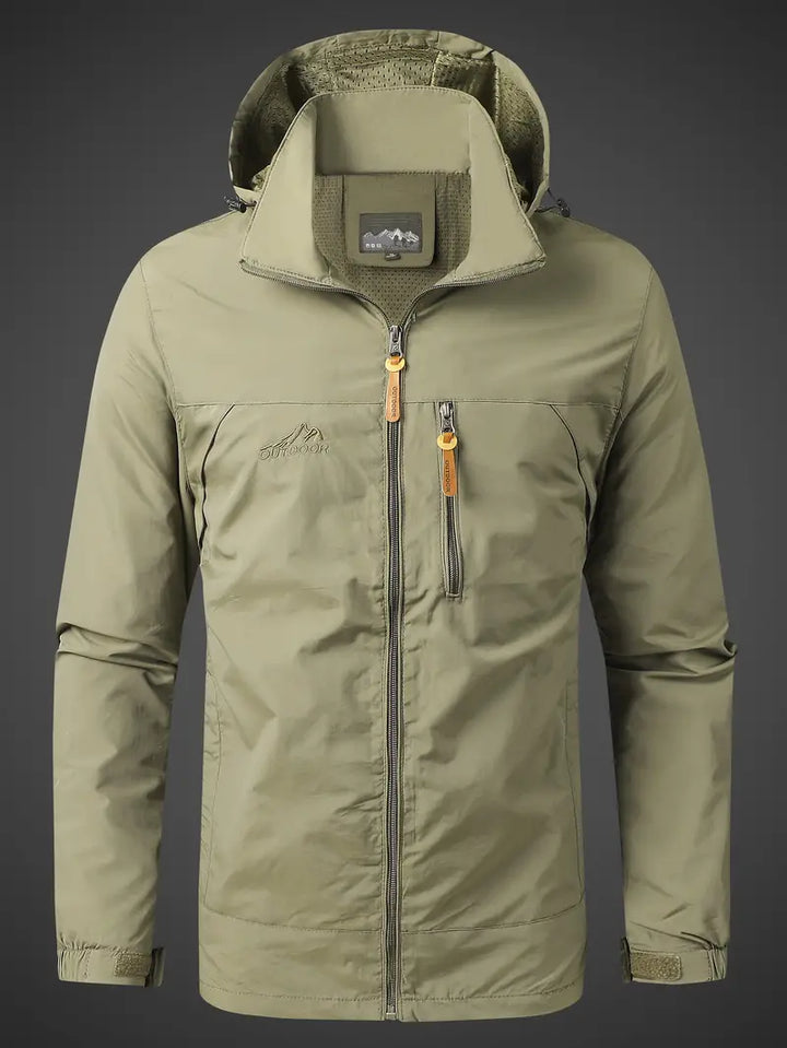 Herren Draußen Jacke mit Kapuze | Wasserdicht