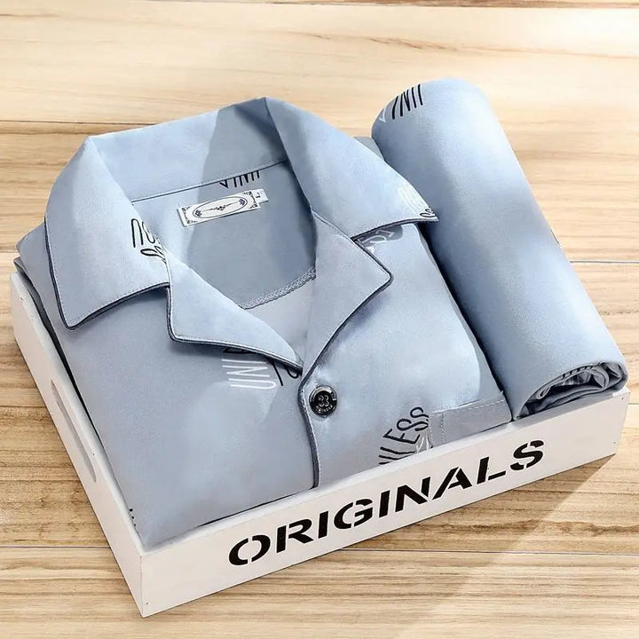 Stylisches pyjama-set für männer
