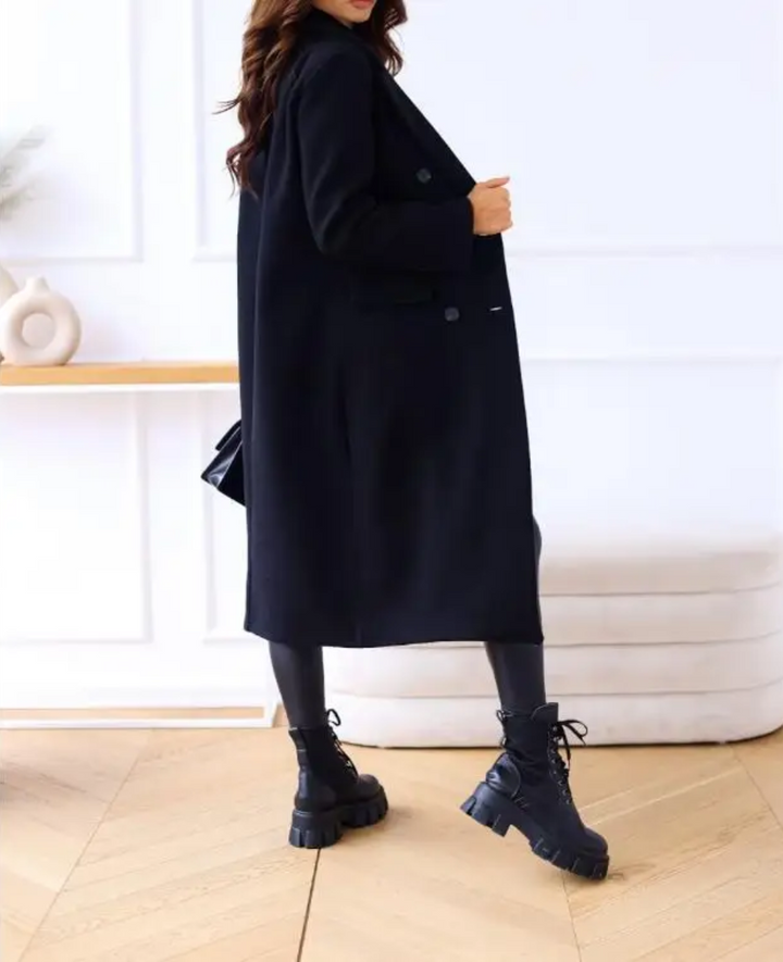 Damen Eleganter Langer Mantel | Taschen