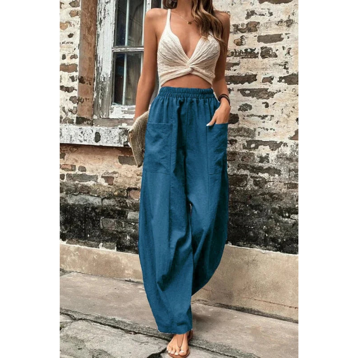Damen Weite Hosen mit Weitem Bein | Lässig